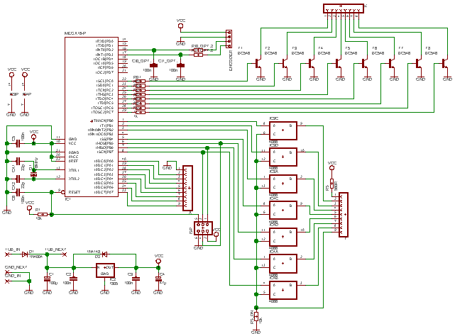 Schaltplan der Controllerplatine