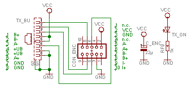 Schaltplan der Controllerplatine