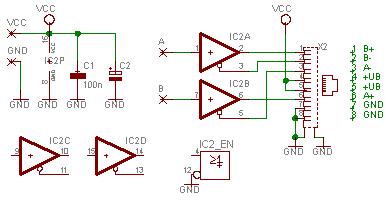 Schaltplan Encoderinterface