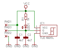 Schaltplan der Controllerplatine