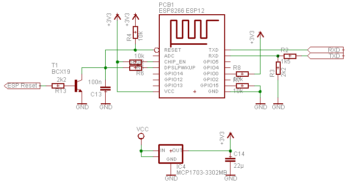 Schaltplan ESP12F