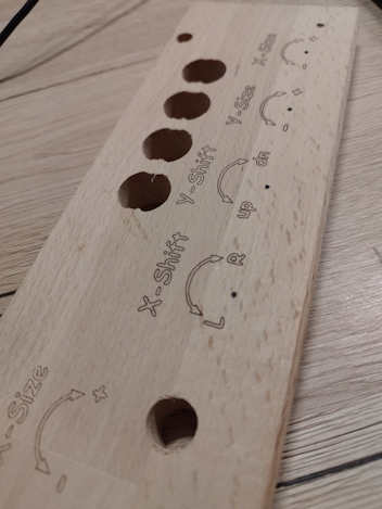 Laser Testgravuren