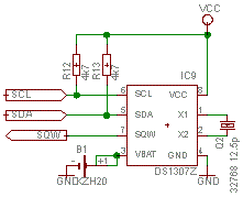 Schaltplan RTC