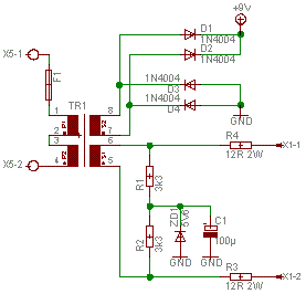 Schaltplan Trafo