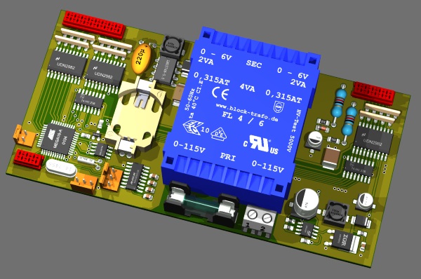 Mainboard Bestückungsseite